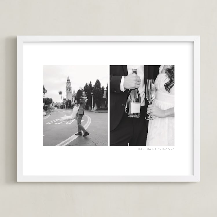 "Two Photo: Landscape Framed Photo" - Framed Photo in White by Anelle Mostert - Framed