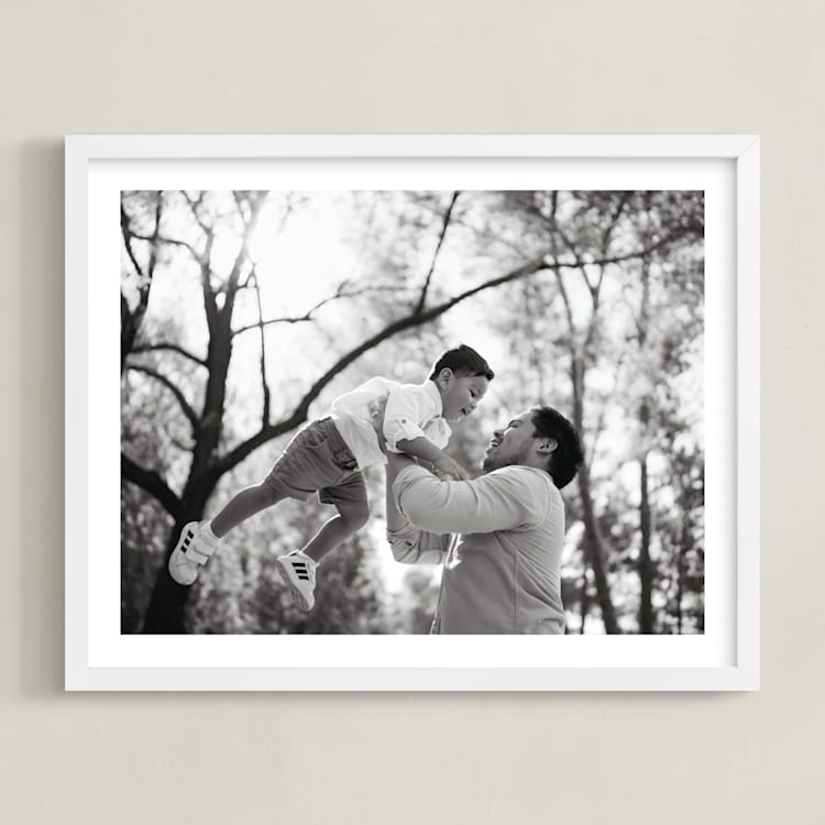 "The Big Picture: Father's Day Framed Photo" - Framed Photo in White by Minted - Framed