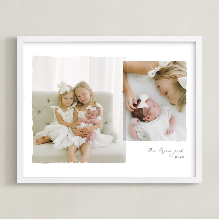 "Torn Two Photo: Landscape Framed Photo " - Framed Photo in White by Brianne Larsen - Framed