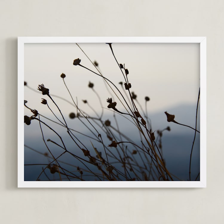 "Sway" - Art Print in Dark Blue by lulu and isabelle - Framed