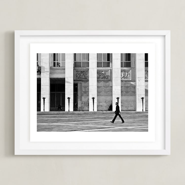 "Array" - Art Print in Urban Noir by Van Tsao - Framed