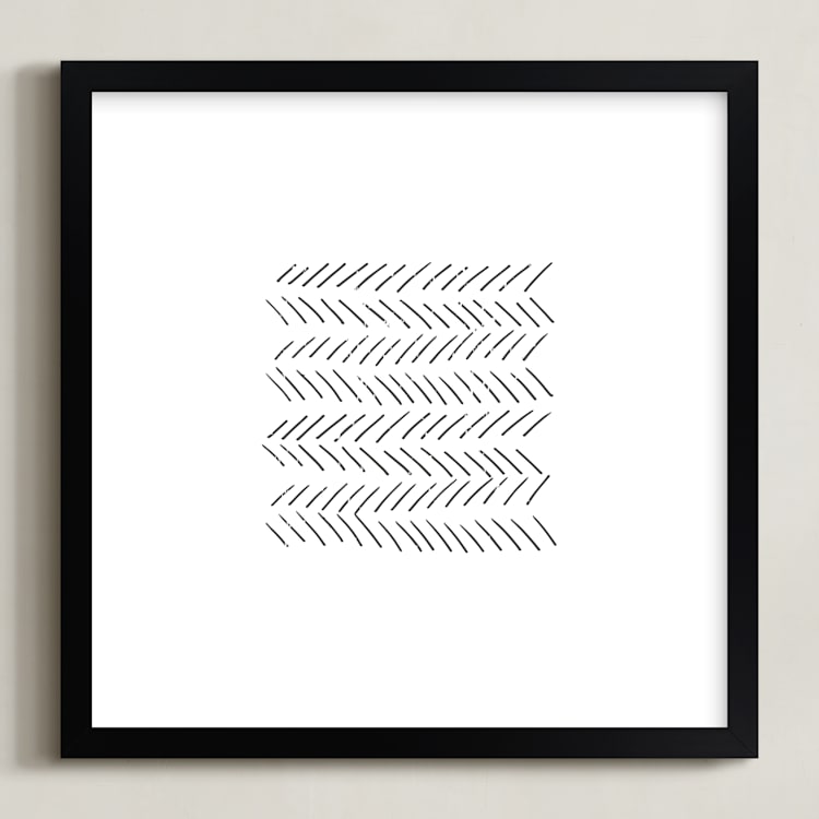 "Arrows" - Art Print in ebony by Waldo Press - Framed
