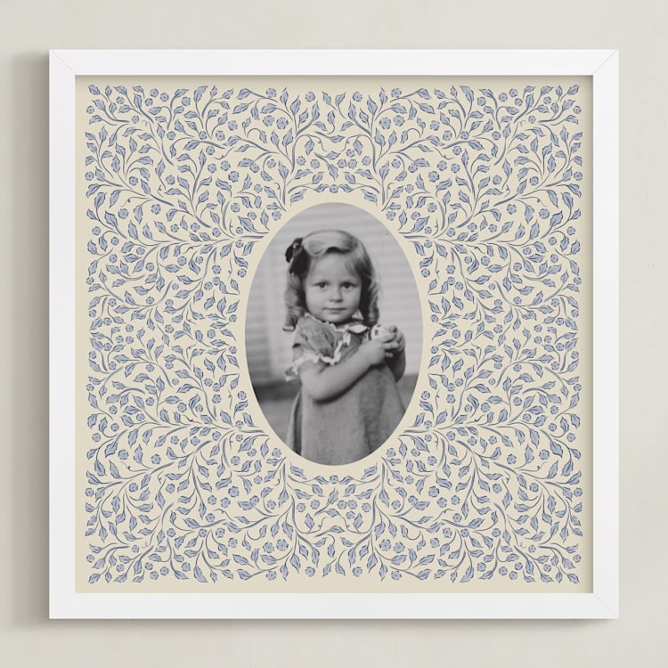 "Pendant" - Framed Photo in Sapphire by Grae - Framed