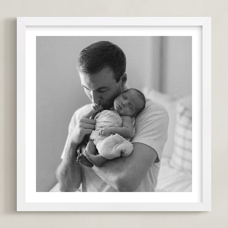 "The Big Picture: Father's Day Framed Photo" - Framed Photo in White by Minted - Framed