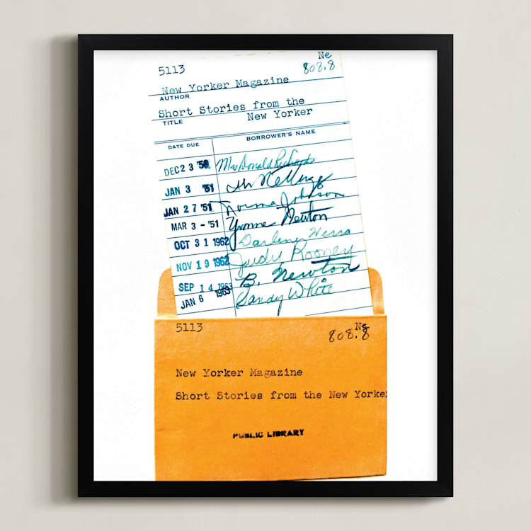 "Something Borrowed " - Art Print in Peach by Sheila Corcoran - Framed