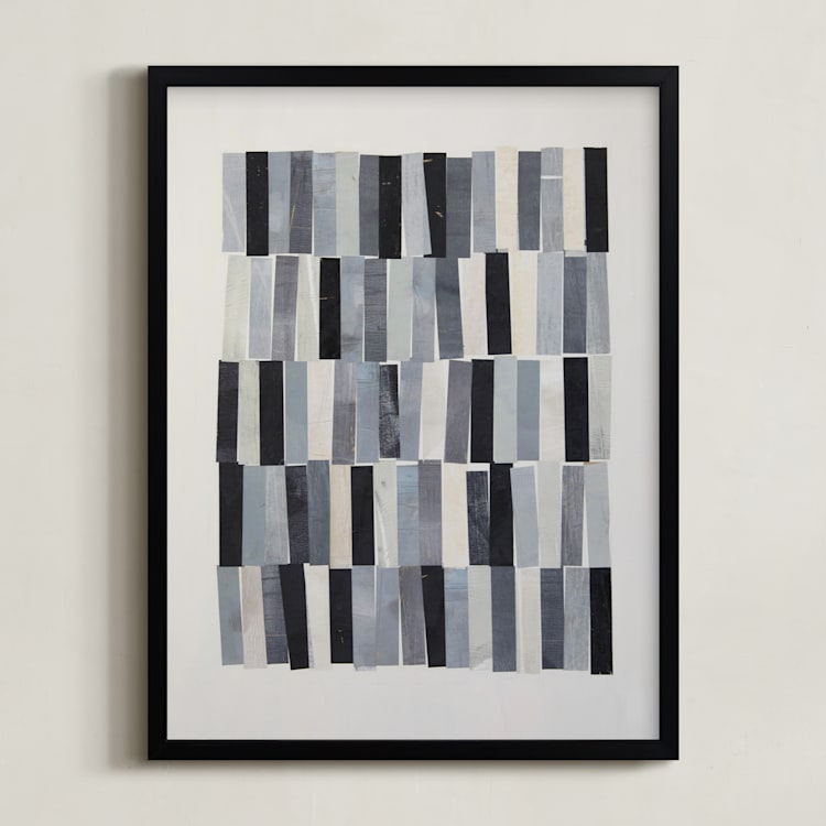 "tonality III" - Art Print in Slate by Sara Hicks Malone - Framed