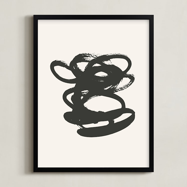 "Morning Meditation no. 2" - Art Print in shadow by Sara Hicks Malone - Framed