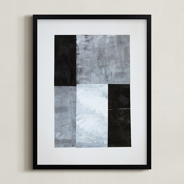 "tonality IV" - Art Print in Slate by Sara Hicks Malone - Framed