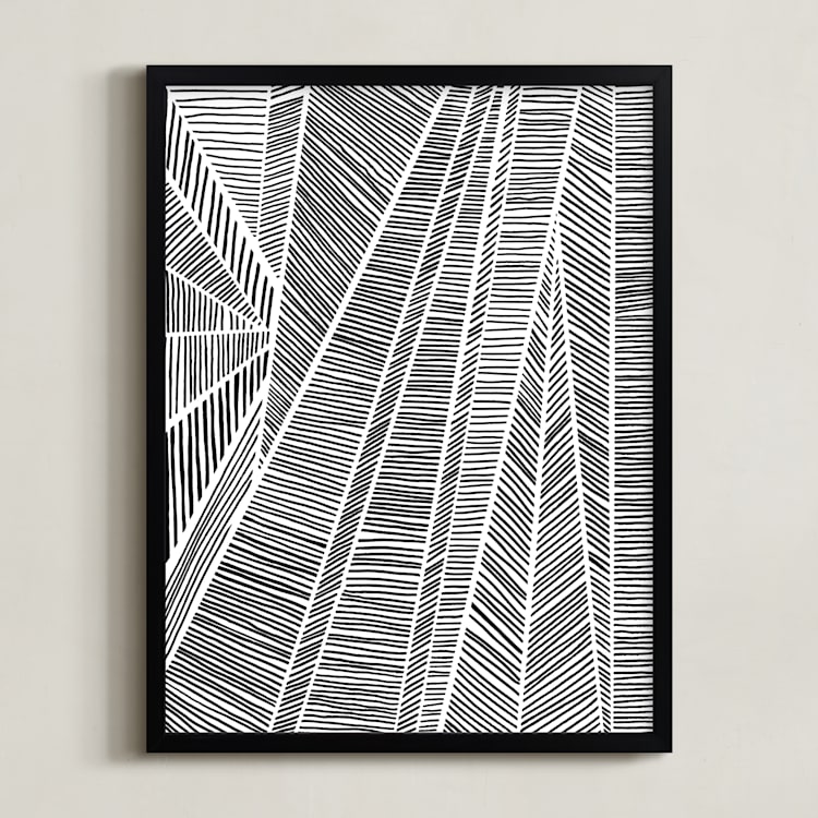 "Merging" - Art Print in Midnight by raven erebus - Framed