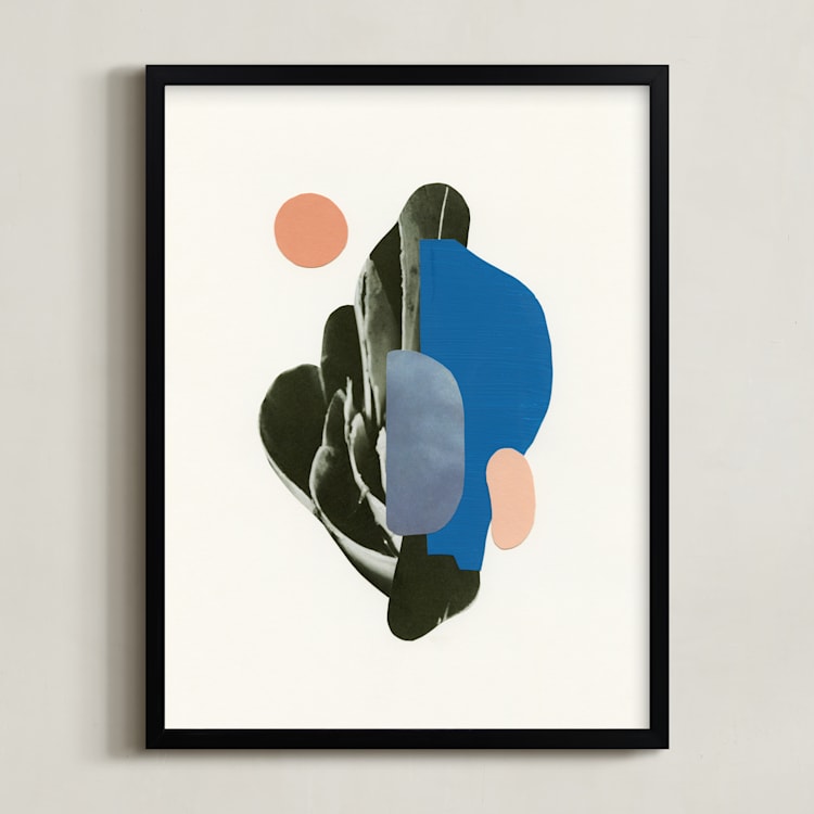 "Organic Curves I" - Art Print in Sky by Field and Sky - Framed