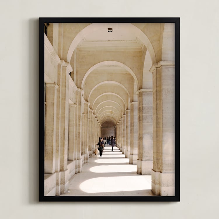 "Le Passage" - Art Print in golden hour by Studio Suku - Framed