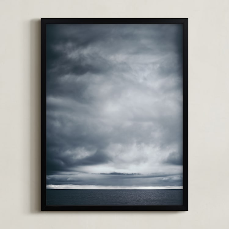 "moody blues 1" - Art Print in indigo by Kamala Nahas - Framed