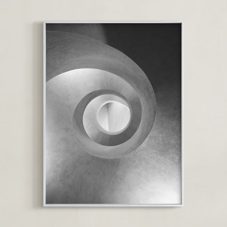 "Vertigo" - Art Print in monochrome by lulu and isabelle - Framed