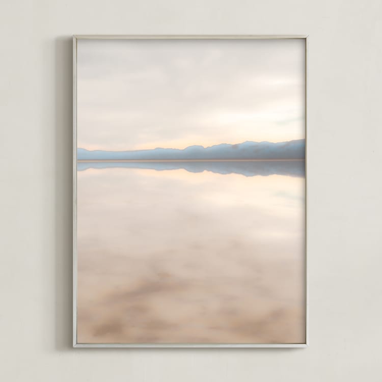 "Desert Layer Cake" - Art Print in Desert Blush Pink by Jennifer Mckinnon Richman - Framed