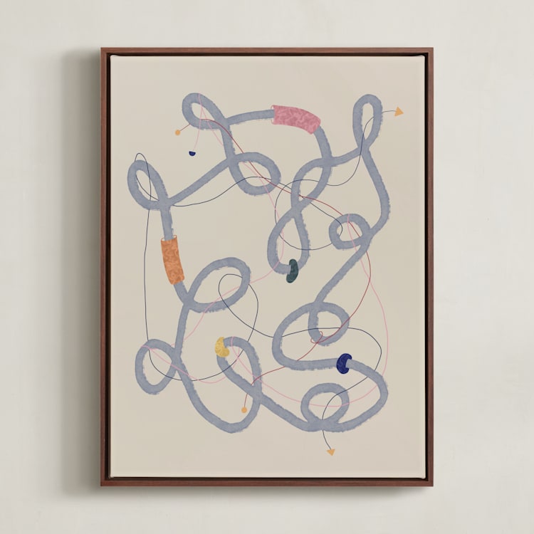"Threads" - Art Print in Original by Kimberly Young - Framed Canvas