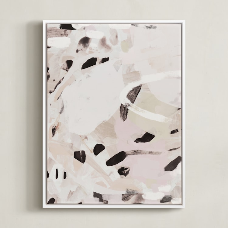 "Still Reaching" - Art Print in Natural by Melanie Severin - Framed Canvas