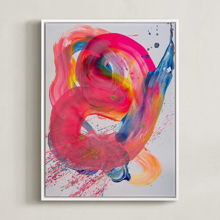 "state of mind" - Art Print in Candy by bari wieselman schulman - Framed Canvas
