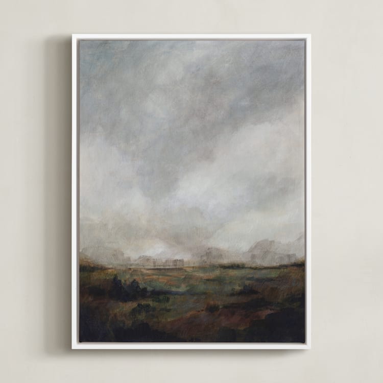 "Riley" - Art Print in Moss by Lorent and Leif - Framed Canvas