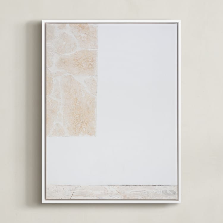"coastal vibes III" - Art Print in sandstone by Sara Hicks Malone - Framed Canvas