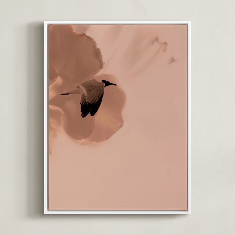 "Nature's bloom II" - Art Print in Blush by Marshe Hutchinson - Framed Canvas