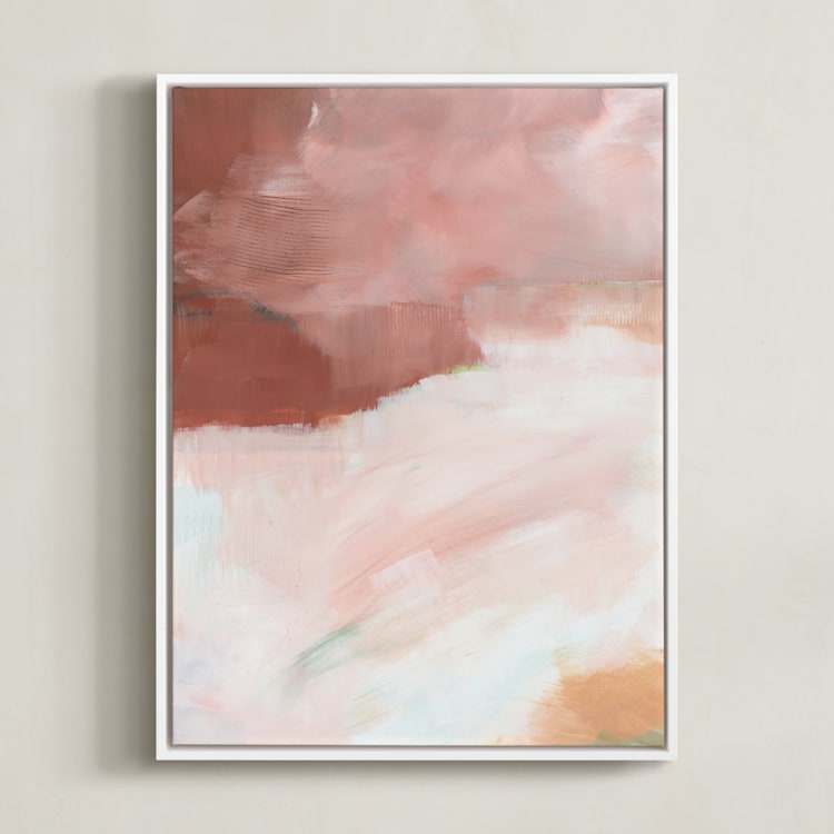 "Sorento l" - Art Print in Sorento Dust by AlisonJerry - Framed Canvas