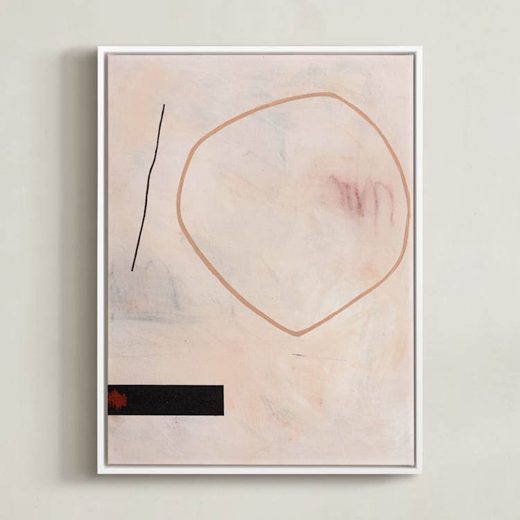 "When All Is Said & Done 2" - Art Print in Sandpaper by Keren Toledano - Framed Canvas