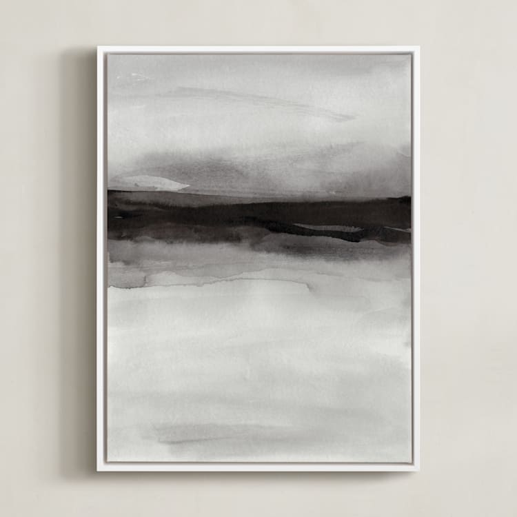 "holy disruption" - Art Print in black and white by Heidi Jantz - Framed Canvas