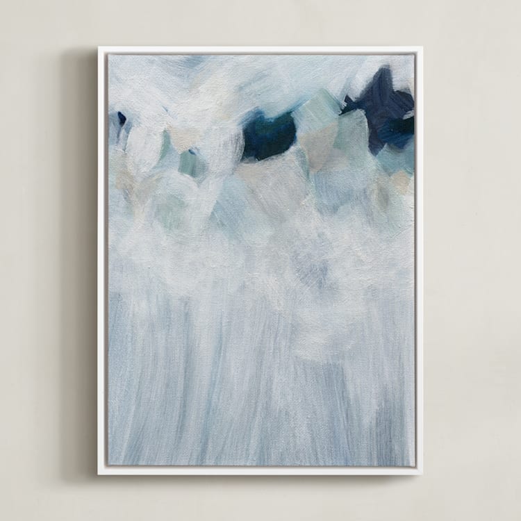 "Anemone" - Art Print in Petal by Denise Wong - Framed Canvas