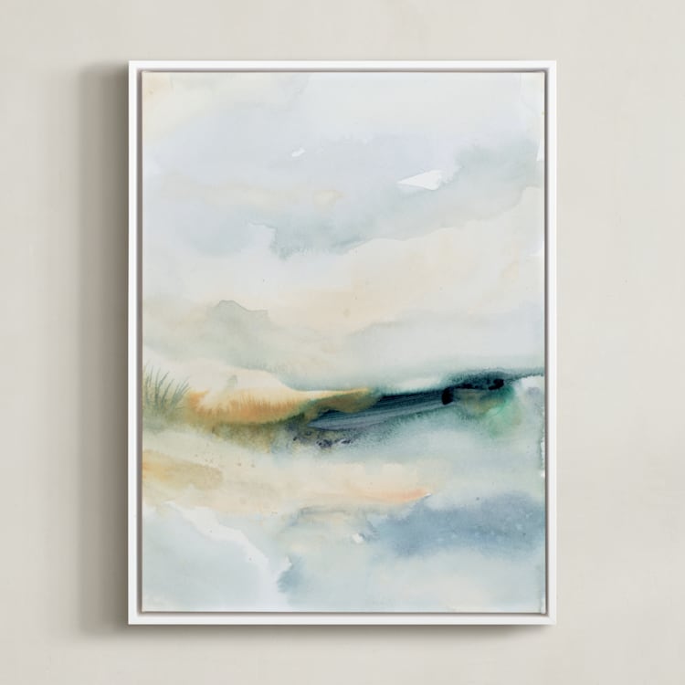 "Sea Mood II" - Art Print in Sea by Lindsay Megahed - Framed Canvas