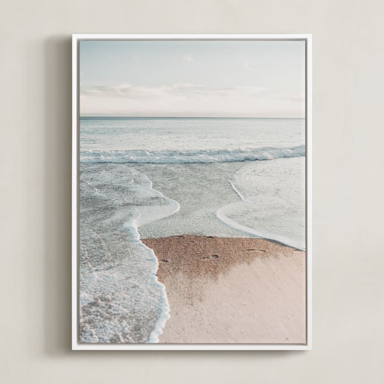 "Riptide" - Art Print in daydream by Kamala Nahas - Framed Canvas