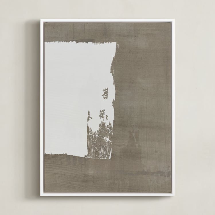 "Mindfulness" - Art Print in Earth by Shiho Whitehead - Framed Canvas