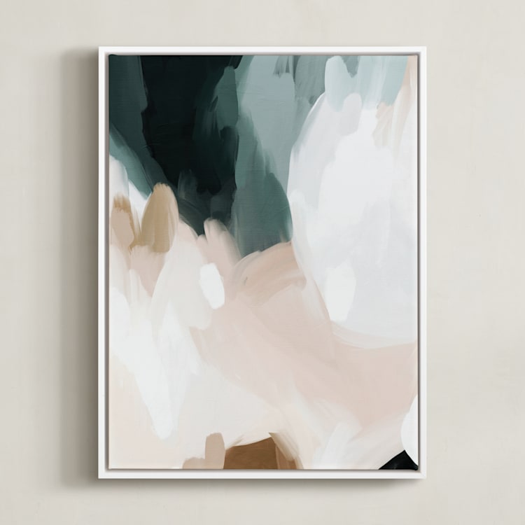 "Moody Beauty I" - Art Print in Ginger by Melanie Severin - Framed Canvas