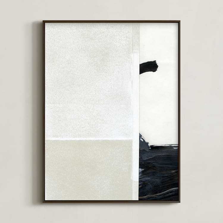 "Construct 9 " - Art Print in Neutrals by Ashleigh Ninos - Framed