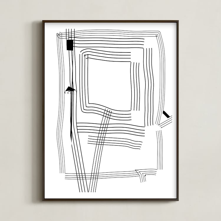 "Path of Life" - Art Print in Blackest Ink by Kisco Print Shop - Framed