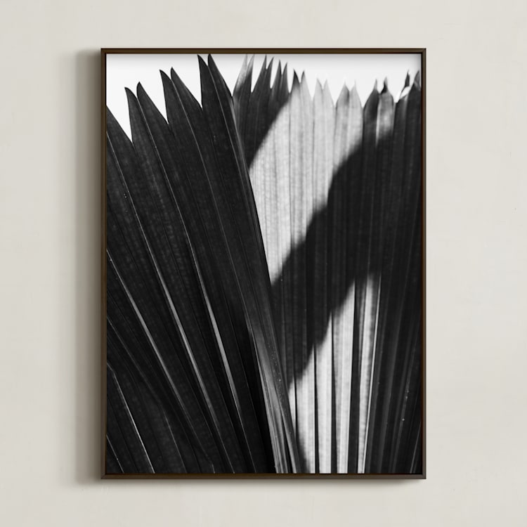 "Palmery 2" - Art Print in Black and White by Catherine Culvenor - Framed