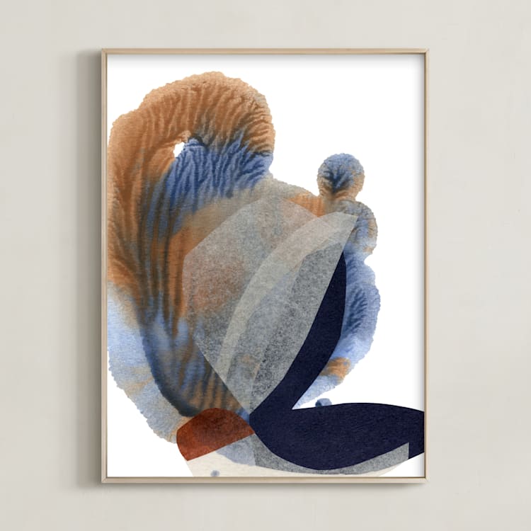 "seaflower" - Art Print in Ocean by Carrie Moradi - Framed