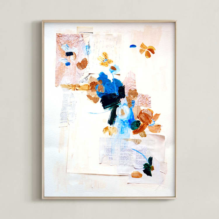 "Memory" - Art Print in Cream by Mallory Grace - Framed