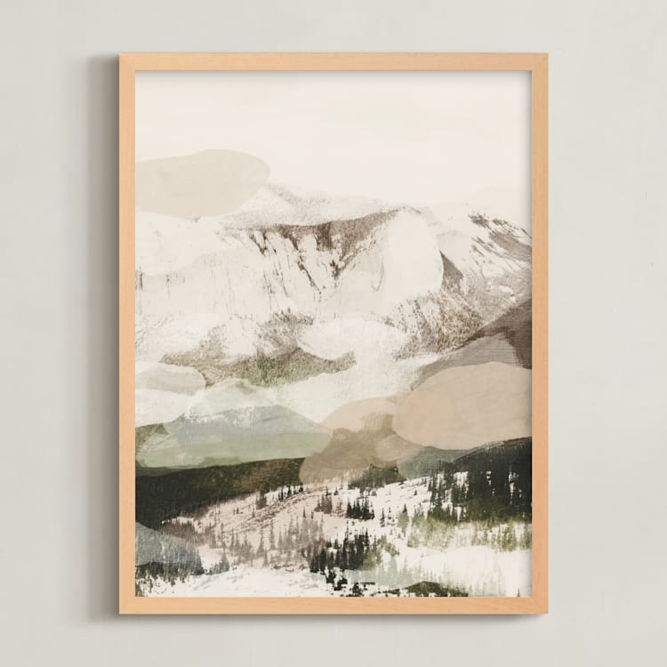 "Wendell 2" - Art Print in Putty by Melanie Severin - Framed
