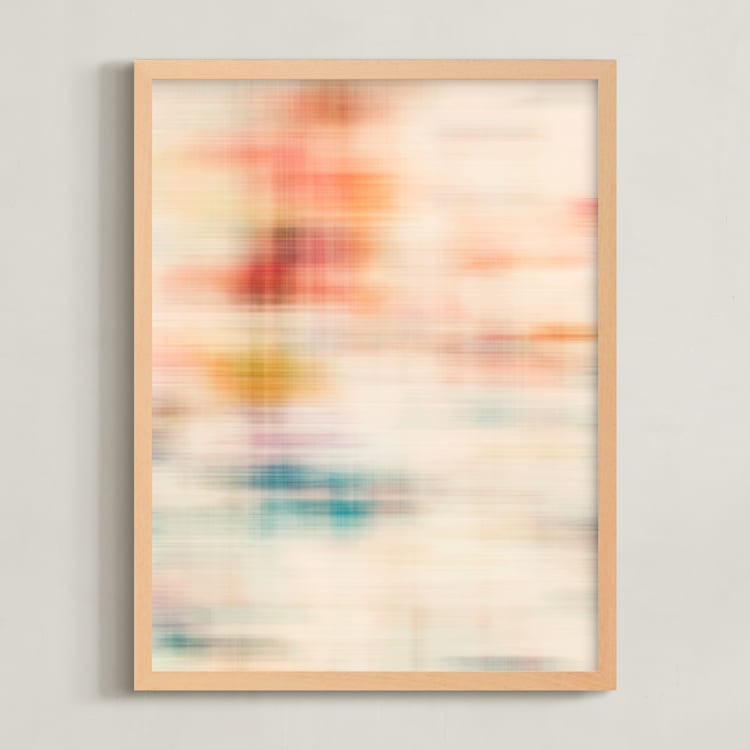 "Spring Plaid" - Art Print in Spring Plaid I by Karen Kardatzke - Framed