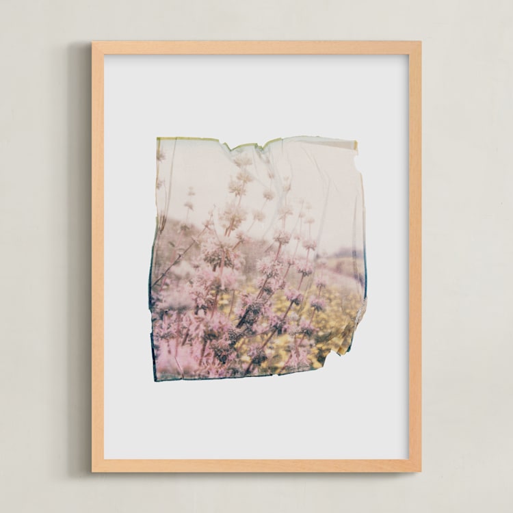 "Into the Wild 1" - Art Print in Lupin by Kamala Nahas - Framed