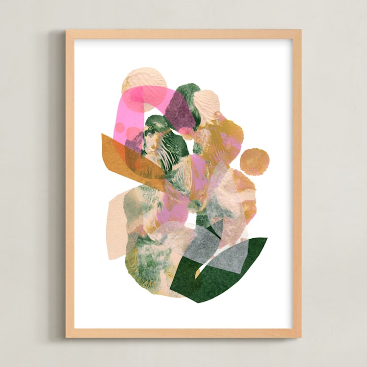 "botanical storm" - Art Print in garden by Carrie Moradi - Framed