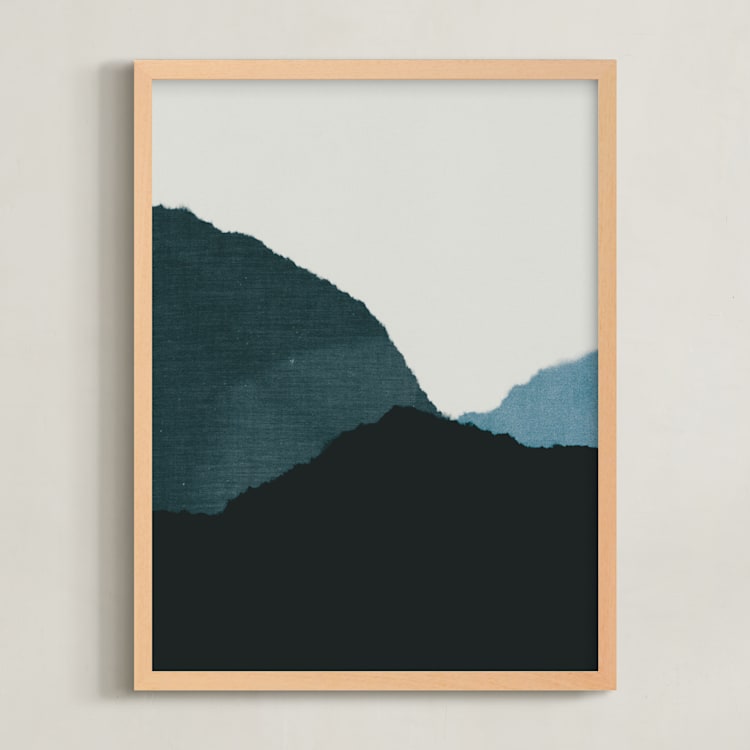"Wefterra" - Art Print in Twilight by Kamala Nahas - Framed