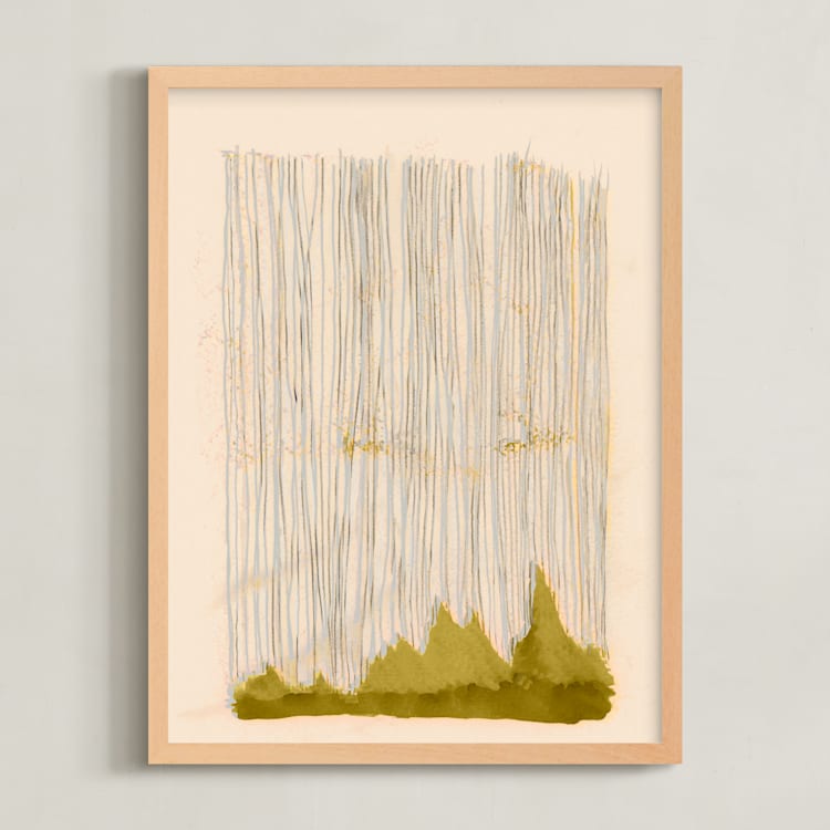 "Dreamland" - Art Print in Cream by Bethania Lima - Framed