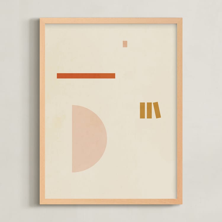 "Les Italiennes II" - Art Print in Earth by Alex Roda - Framed