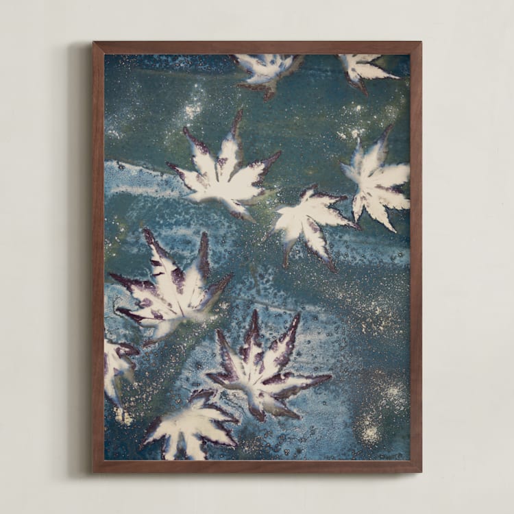 "Reverie I" - Art Print in Lake Teal by Courtney Crane - Framed