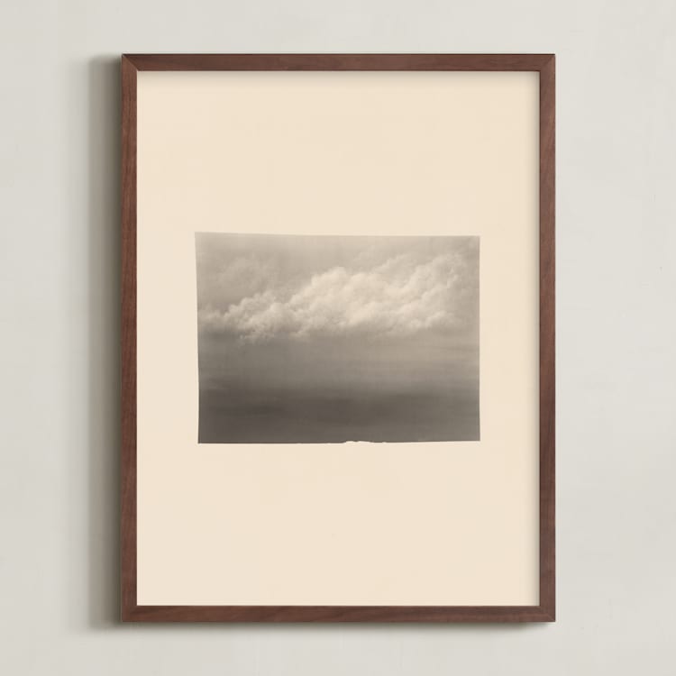 "Pilvi I" - Art Print in Vintage Grey by jinseikou - Framed