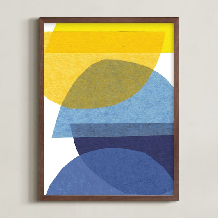"tissue mounds" - Art Print in sun and moon by Carrie Moradi - Framed