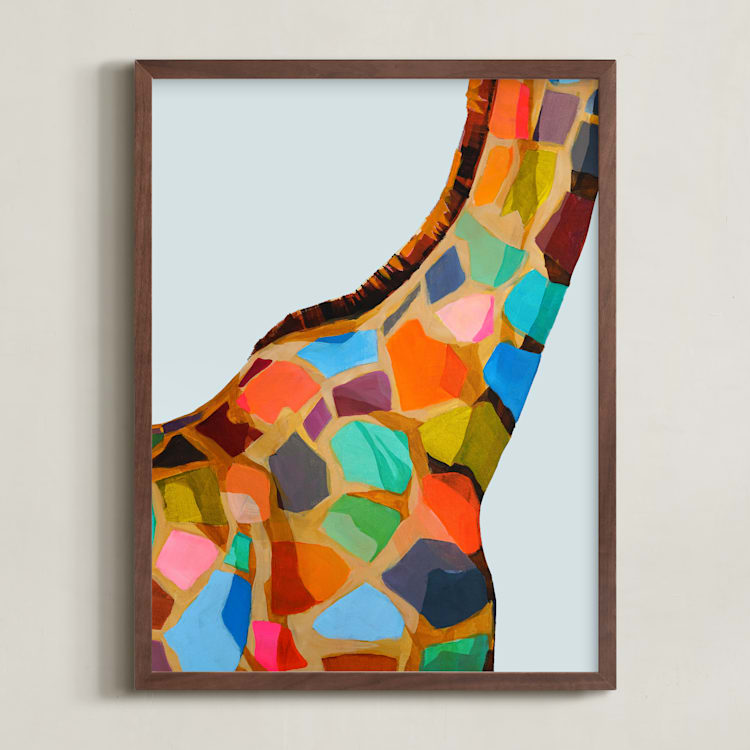 "Safari Spots" - Art Print in Multi by Jess Franks - Framed