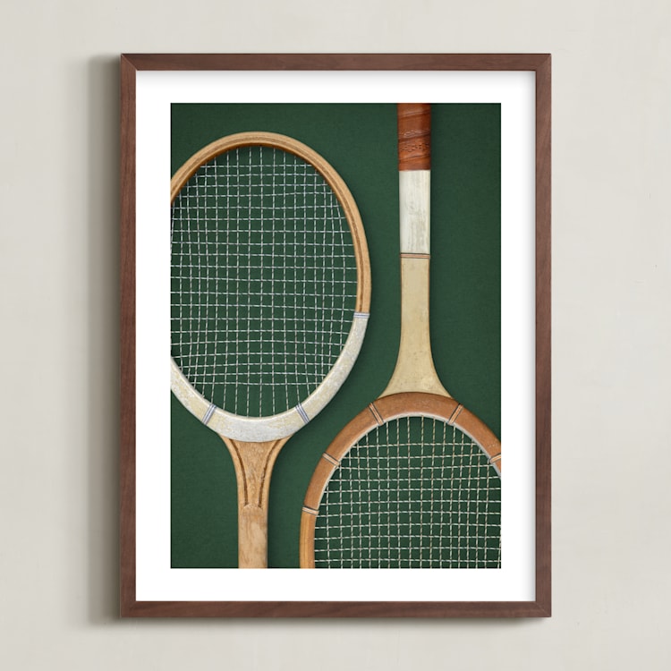 "Timeless" - Art Print in Evergreen by Paola Benenati - Framed