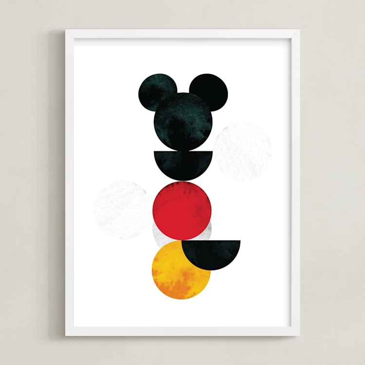 "Minimalist" - Art Print in Coal by Anna Joseph - Framed